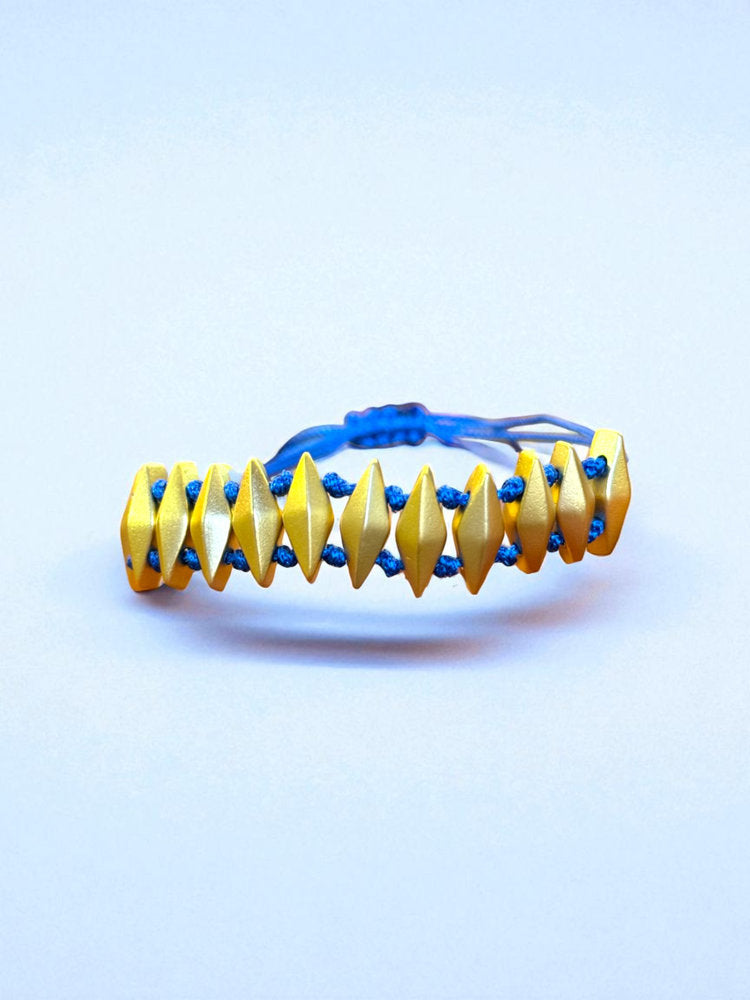 Pulsera Geométrica Dorada