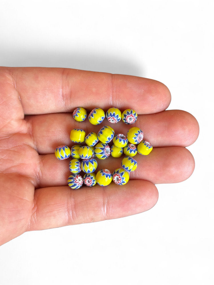 Chevron Indian Glass Beads