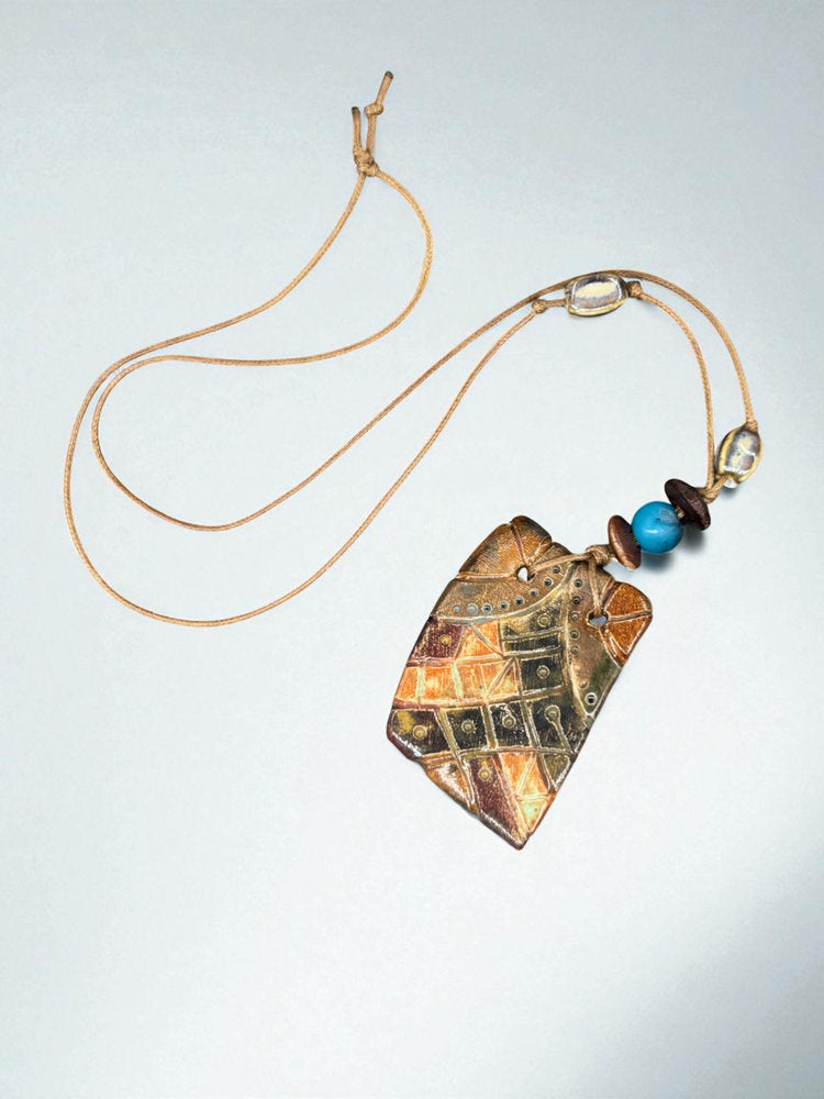 Collar Patchwork Earth