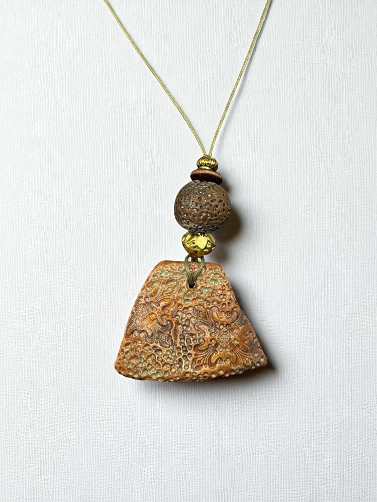 Floral Etch Pendant