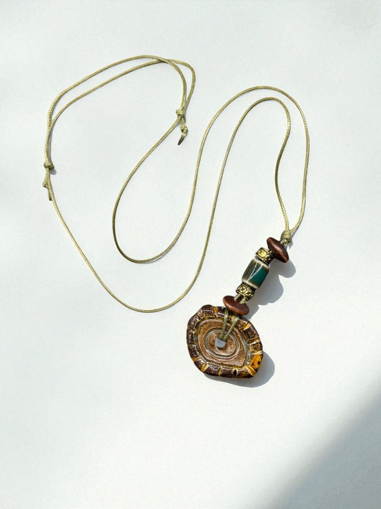 Collar Anillo de Árbol de Ámbar