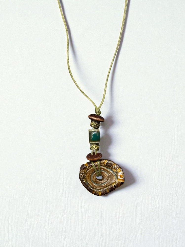 Collar Anillo de Árbol de Ámbar