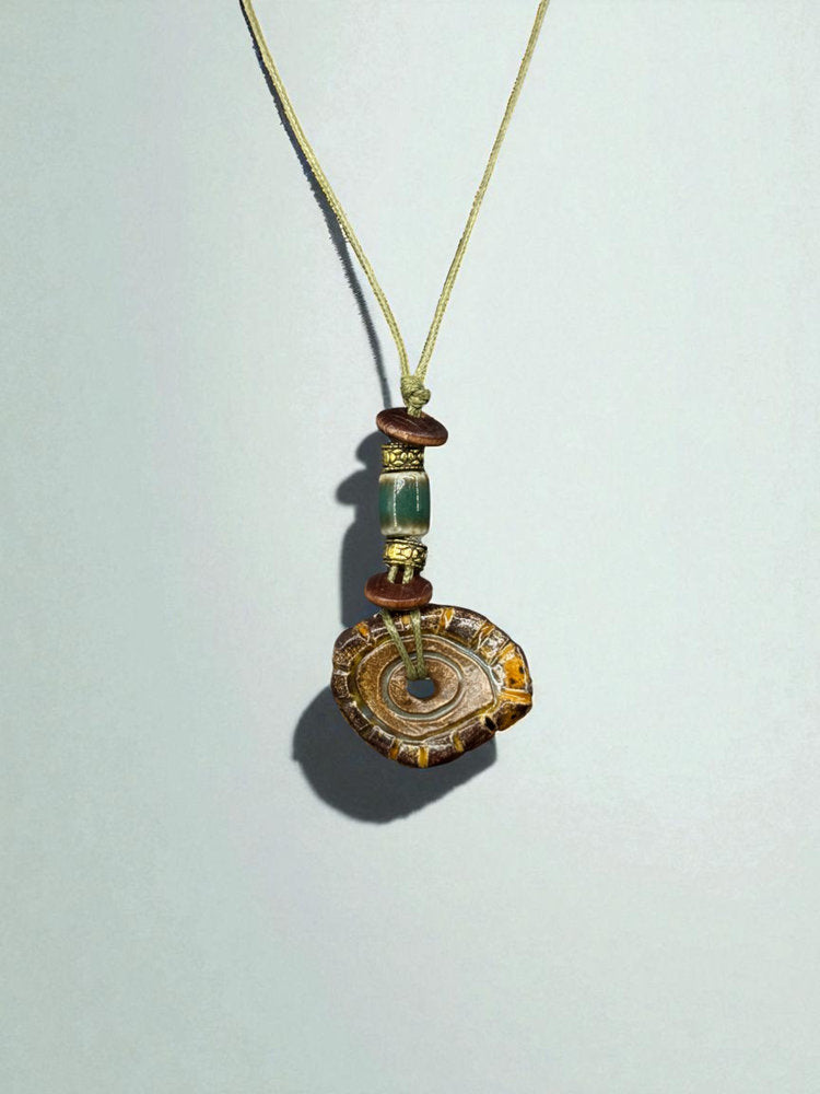 Fossil Disc Necklace