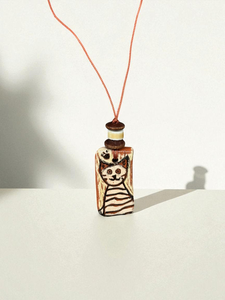 Striped Cat Necklace