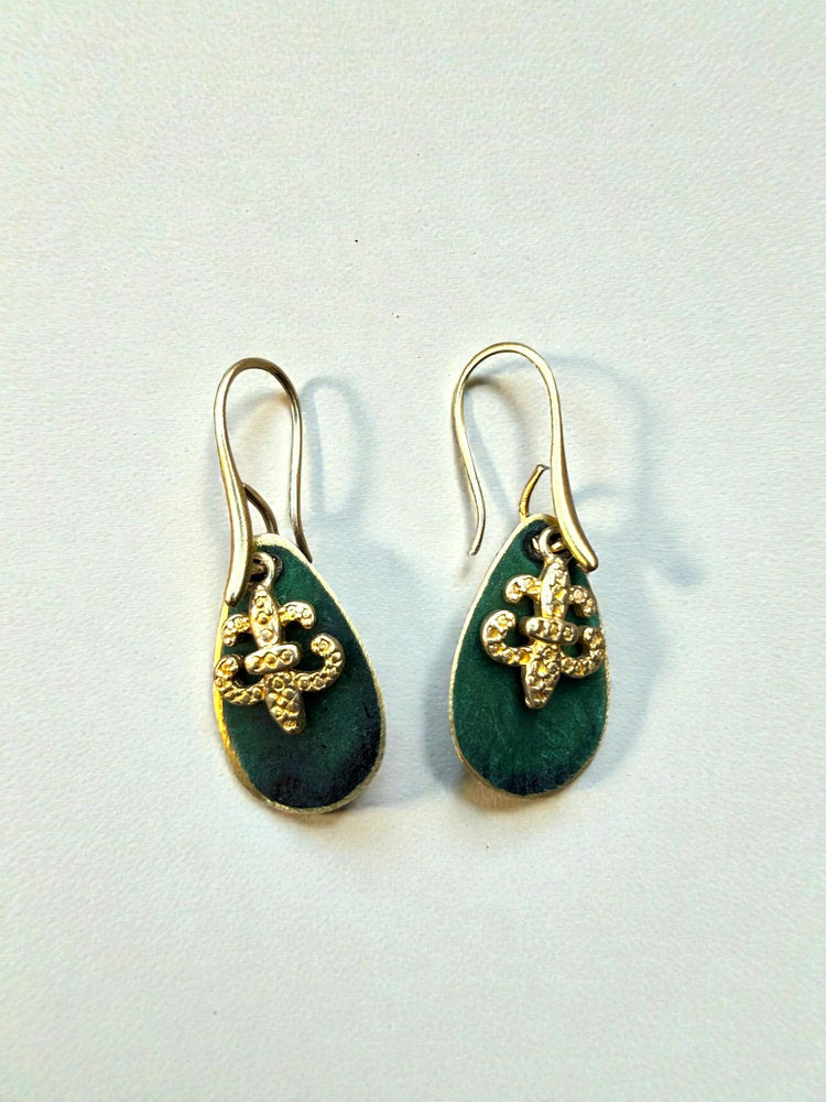 Aretes Flor de Lis