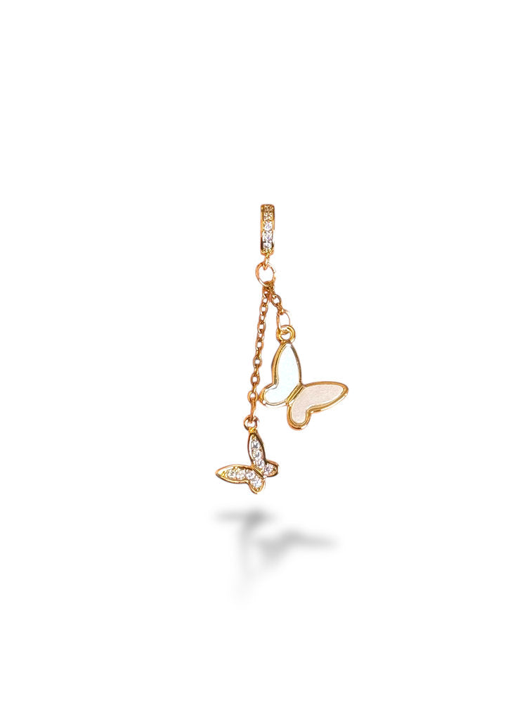 Butterfly Eye Charm Gold Plated