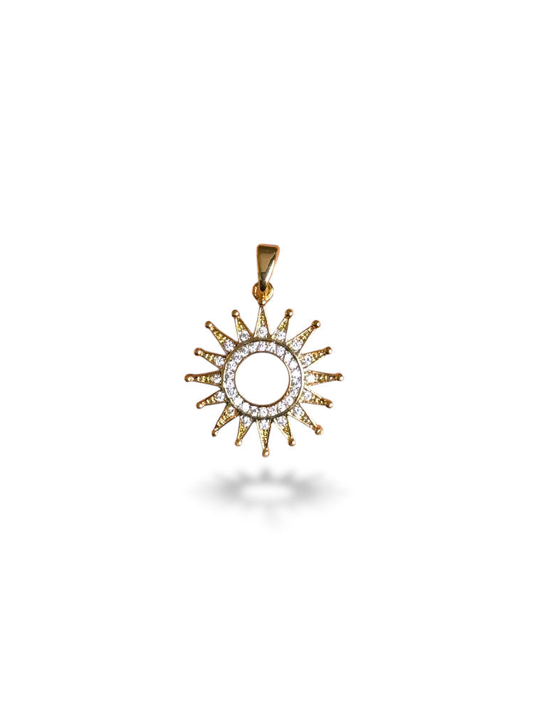 Sun Charm Gold Plated