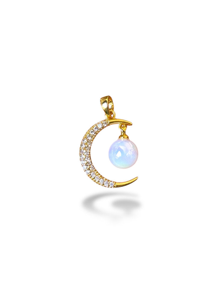 Moon Charm Gold Plated