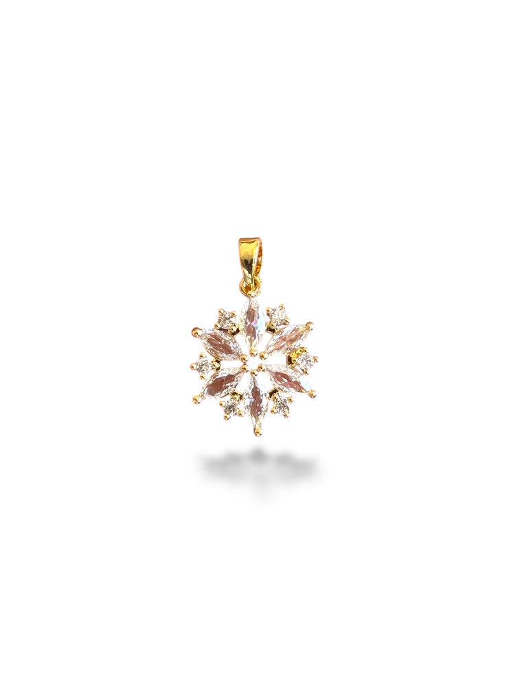 Snowflake Charm Gold Plated