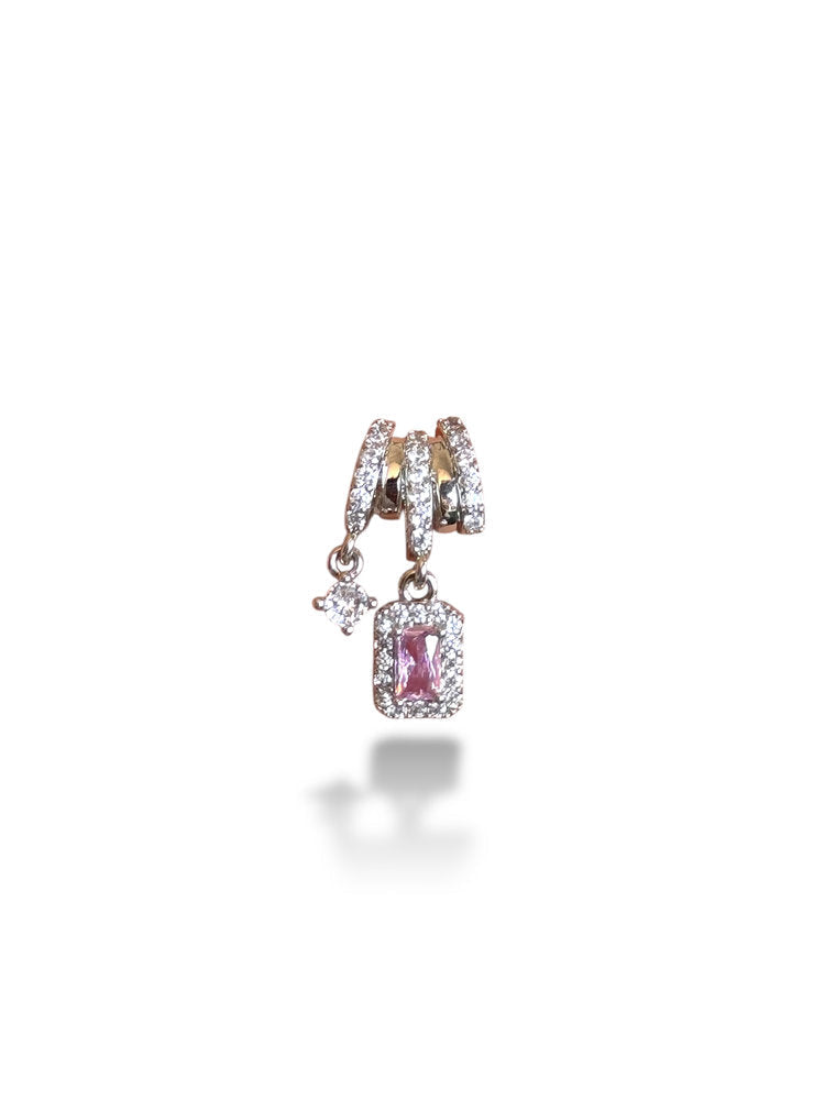Charm Rhodium Plated