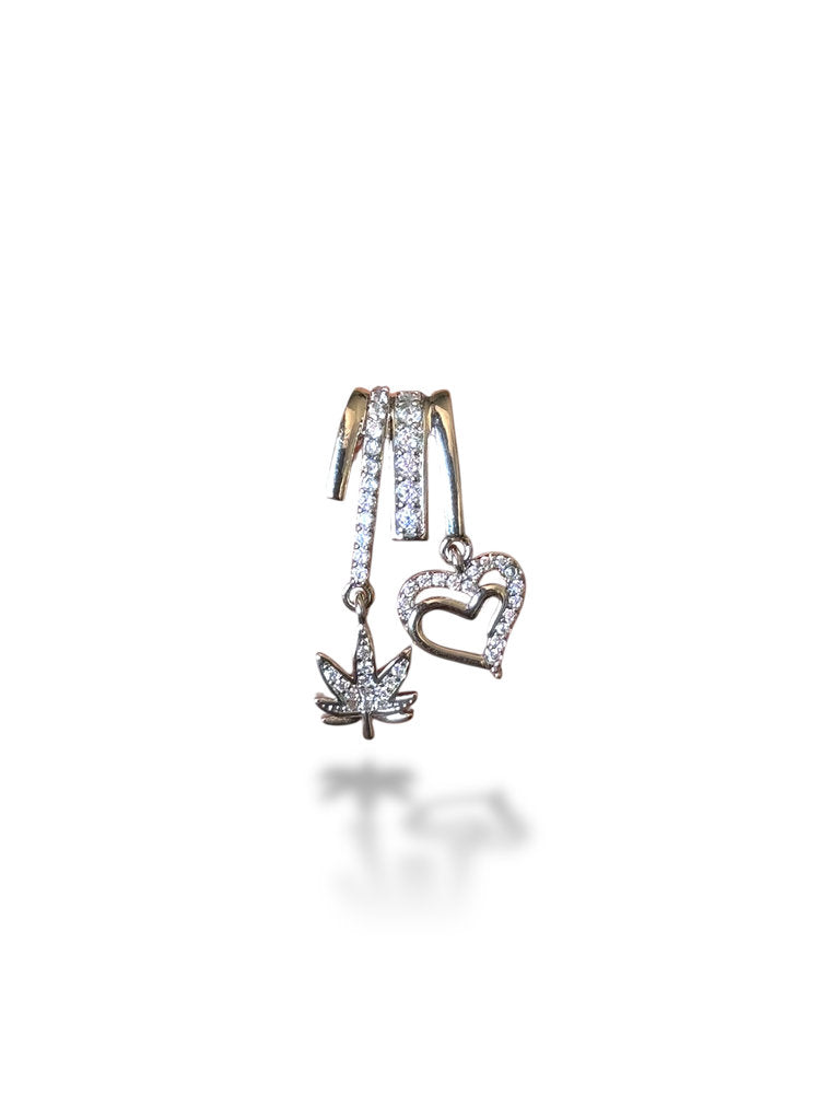 Charm Rhodium Plated