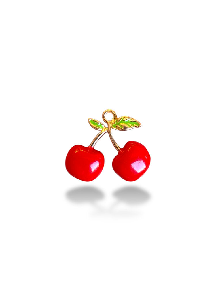 Enamel Glass Gold Plated Charm