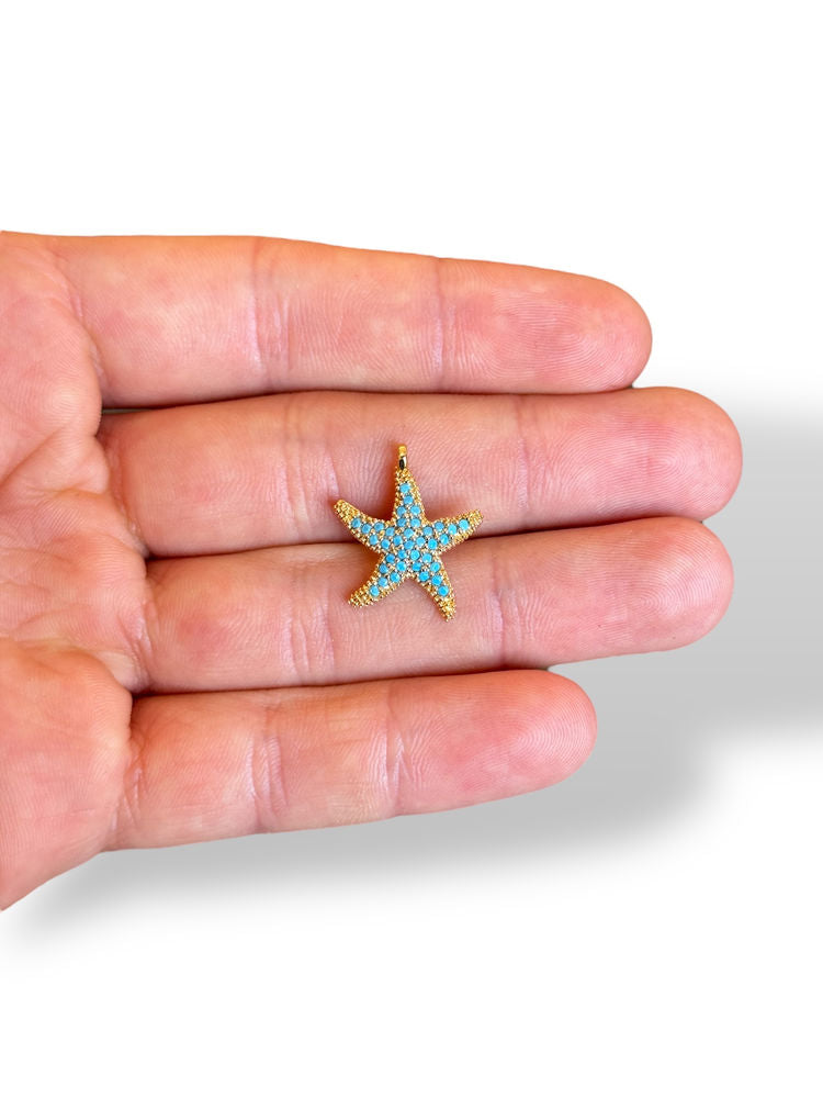 Starfish Charm Gold Plated