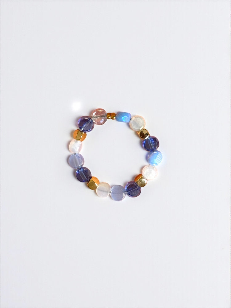 Crystal Beaded Ring Set (5-Piece)