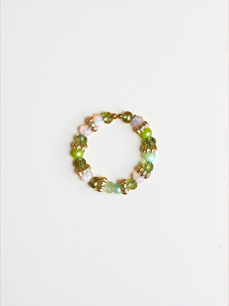 Crystal Beaded Ring Set (5-Piece)