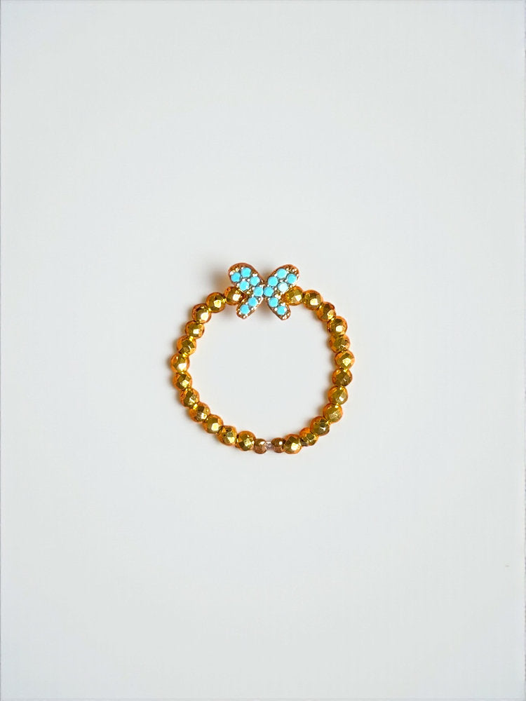 Crystal Beaded Ring Set (5-Piece)