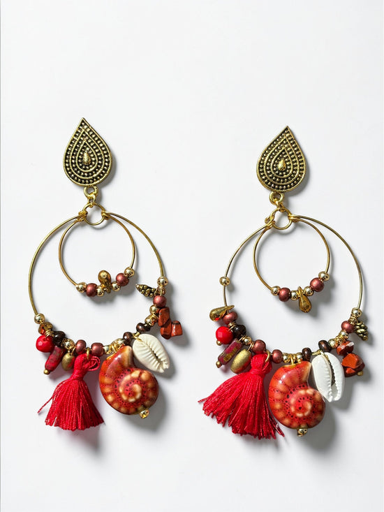 Aretes con Borlas