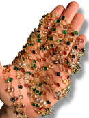 Gold Plated Round Zircon Chain