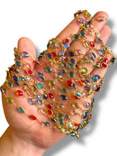 Gold Plated Oval Zircon Chain