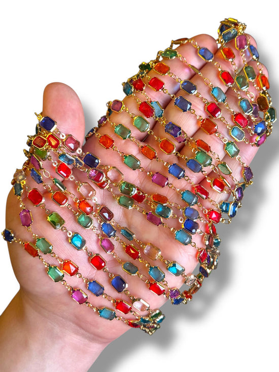 Gold Plated Zircon Chain