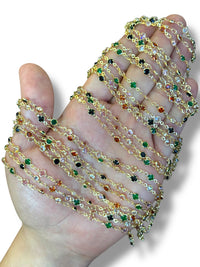 Gold Plated Zircon Chain