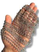Rhodium Plated Star Zircon Chain