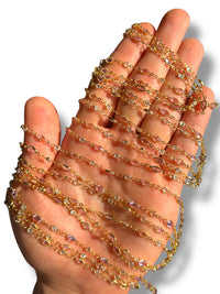 Gold Plated Zircon Chain