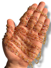 Gold Plated Baguette Zircon Chain