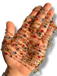 Gold Plated Zircon Chain