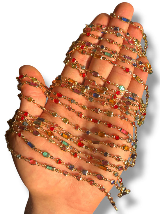 Gold Plated Zircon Chain