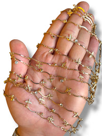 Gold Plated Zircon Chain