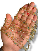 Gold Plated Baguette Zircon Chain