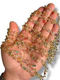 Gold Plated Baguette Zircon Chain