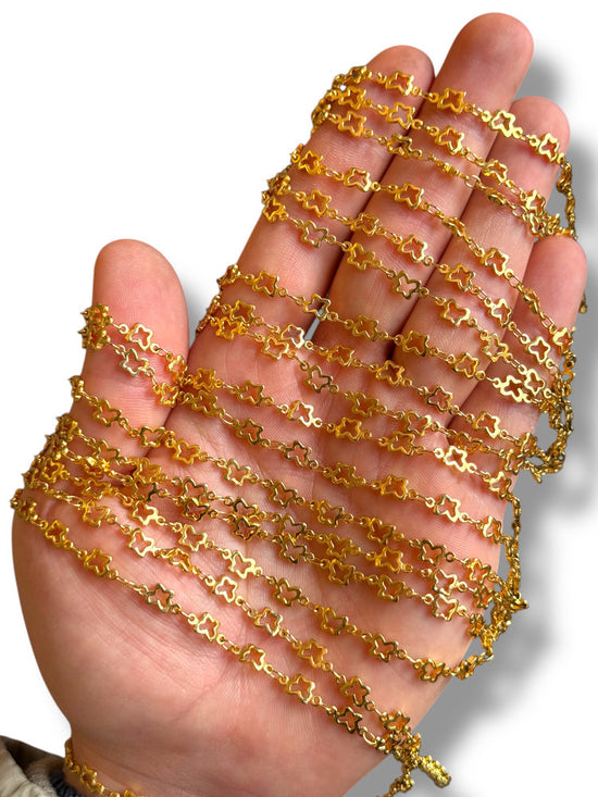 Gold Plated Clover Chain