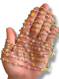 Gold Plated Daisy Zircon Chain