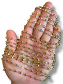 Gold Plated Square Zircon Chain