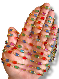 Gold Plated Zircon Chain