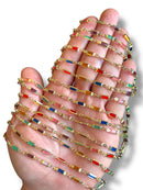 Gold Plated Baguette Zircon Chain