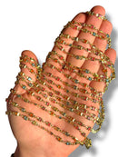 Gold Plated Square Zircon Chain