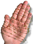 Gold Plated Square Zircon Chain