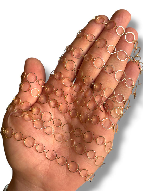 Gold Plated Open Circle Chain