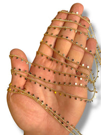 Gold Plated Disc Chain