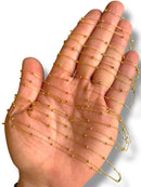 Gold Plated Beaded Chain