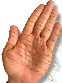 Gold Plated Beaded Chain