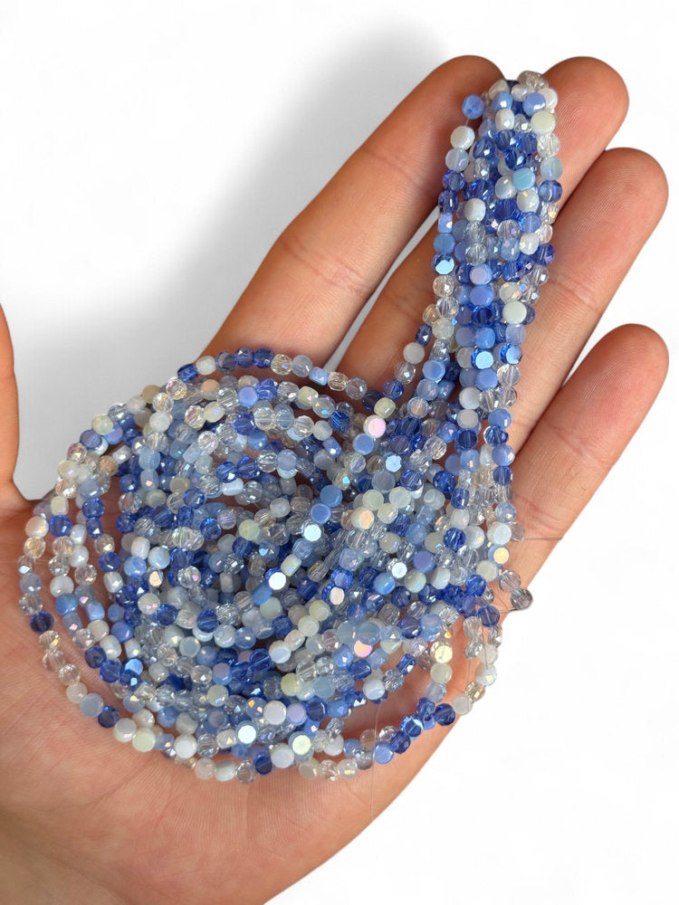 Crystal Beads Rondelle 4mm