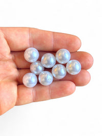 Plastic 12mm White Pearl