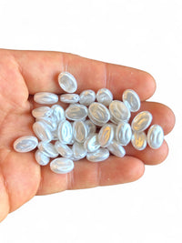 Plastic Coffee Bean White Pearl