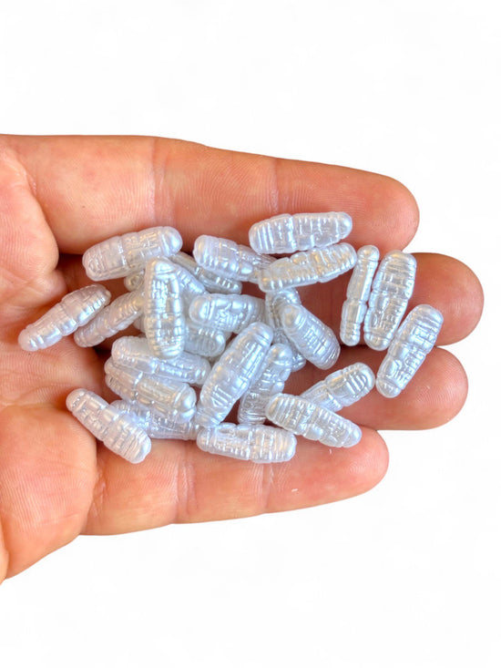 Plastic Luggage White Pearl