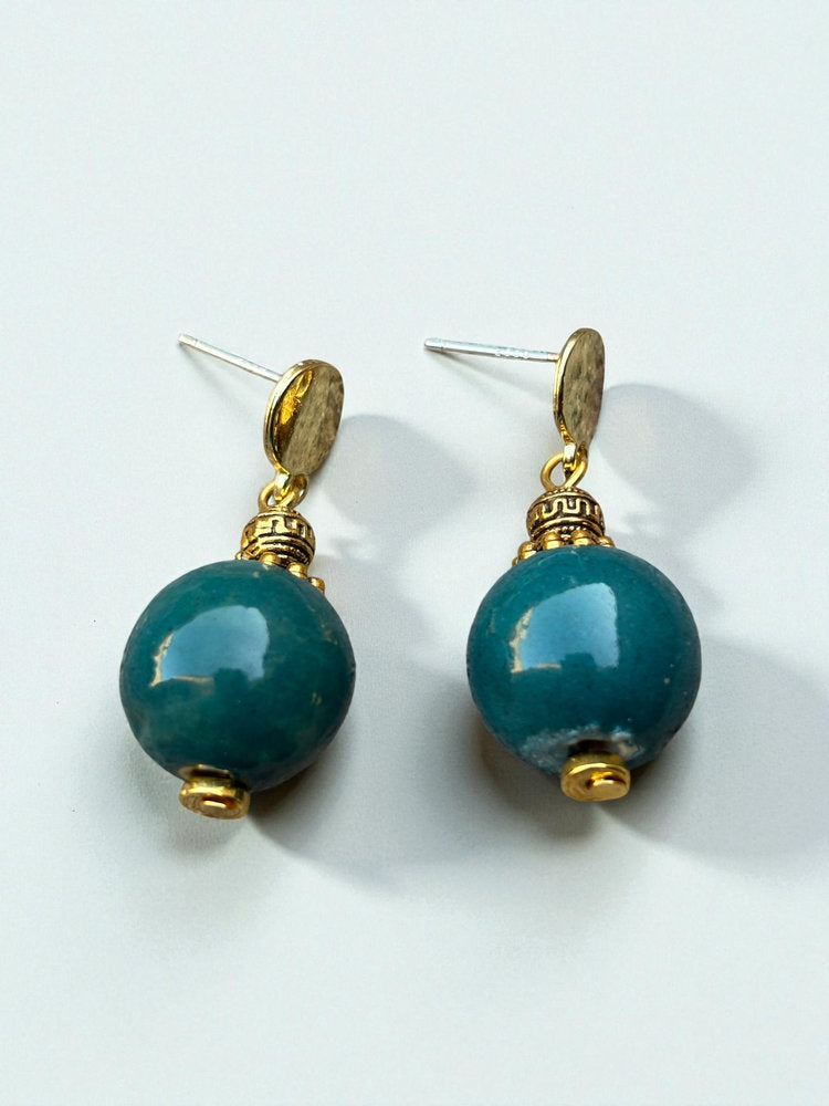 Aretes Azul Verdoso