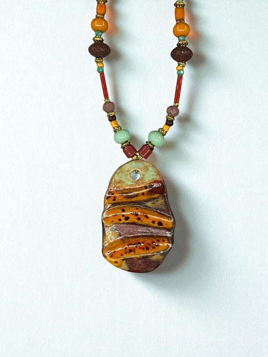 Terracotta Wave Necklace